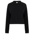 Black - Front - Tombo Womens-Ladies Cropped Sweatshirt