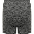 Dark Grey Marl - Close up - Tombo Womens-Ladies Seamless Shorts