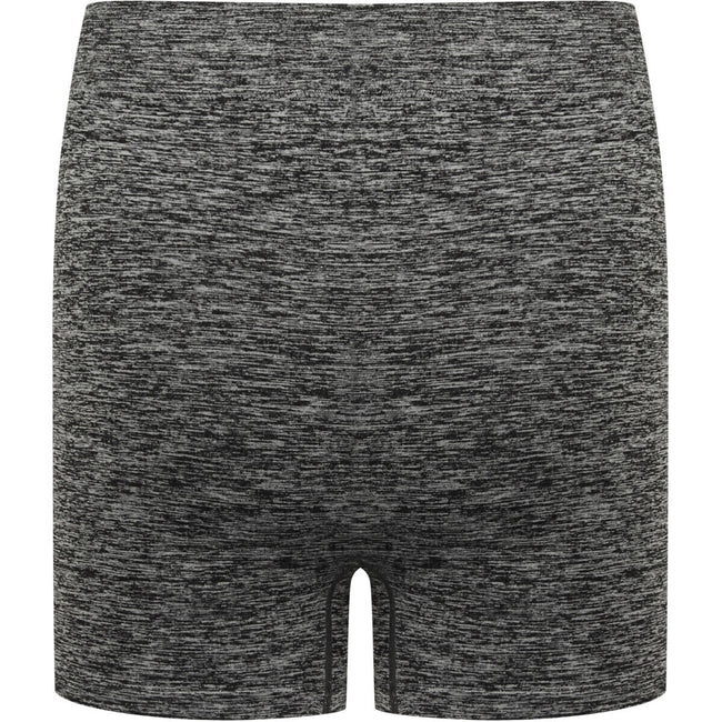 Dark Grey Marl - Close up - Tombo Womens-Ladies Seamless Shorts