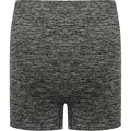 Dark Grey Marl - Close up - Tombo Womens-Ladies Seamless Shorts
