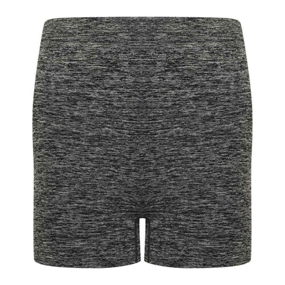 Black - Lifestyle - Tombo Womens-Ladies Seamless Shorts