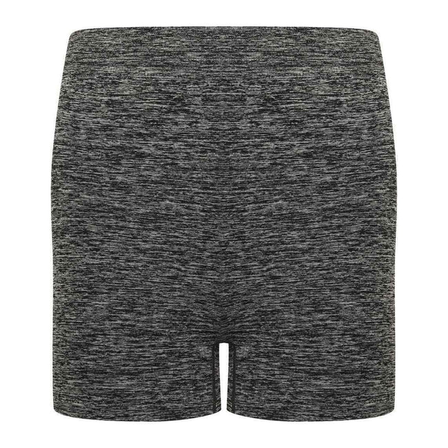 Dark Grey Marl - Front - Tombo Womens-Ladies Seamless Shorts