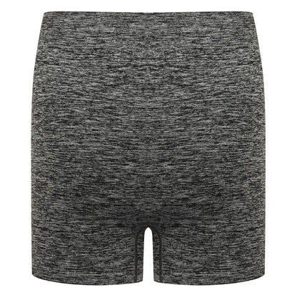 Dark Grey Marl - Back - Tombo Womens-Ladies Seamless Shorts