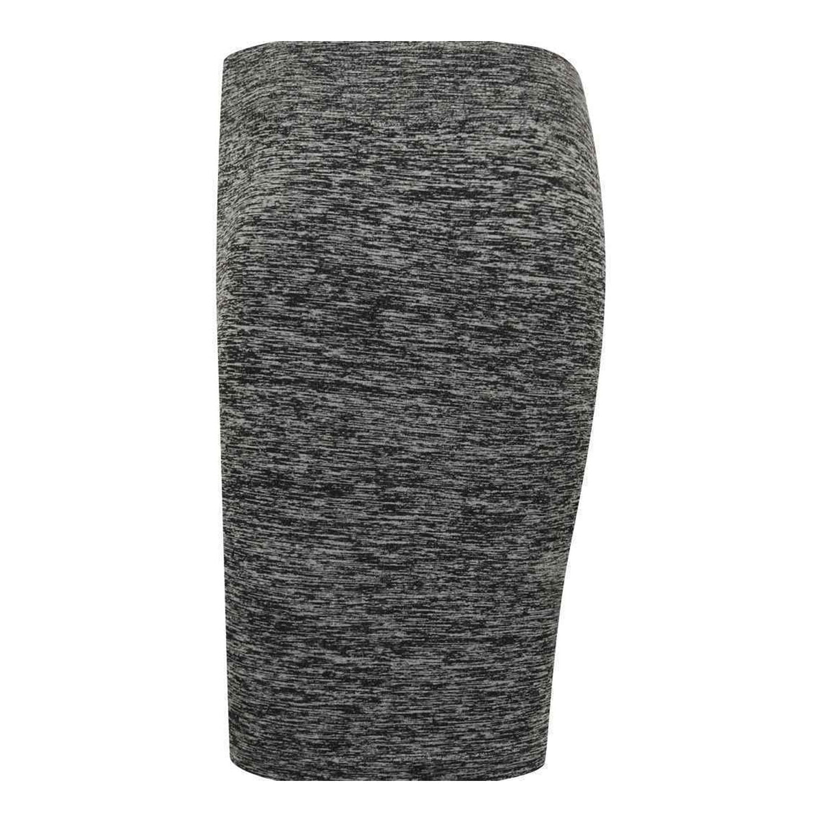 Dark Grey Marl - Side - Tombo Womens-Ladies Seamless Shorts