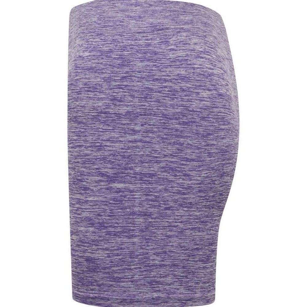 Purple Marl - Side - Tombo Womens-Ladies Seamless Shorts