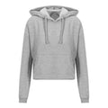 Jet Black - Side - AWDis Just Hoods Womens-Ladies Girlie Cropped Hoodie