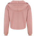 Dusty Pink - Back - AWDis Just Hoods Womens-Ladies Girlie Cropped Hoodie