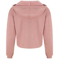 Heather Grey - Side - AWDis Just Hoods Womens-Ladies Girlie Cropped Hoodie