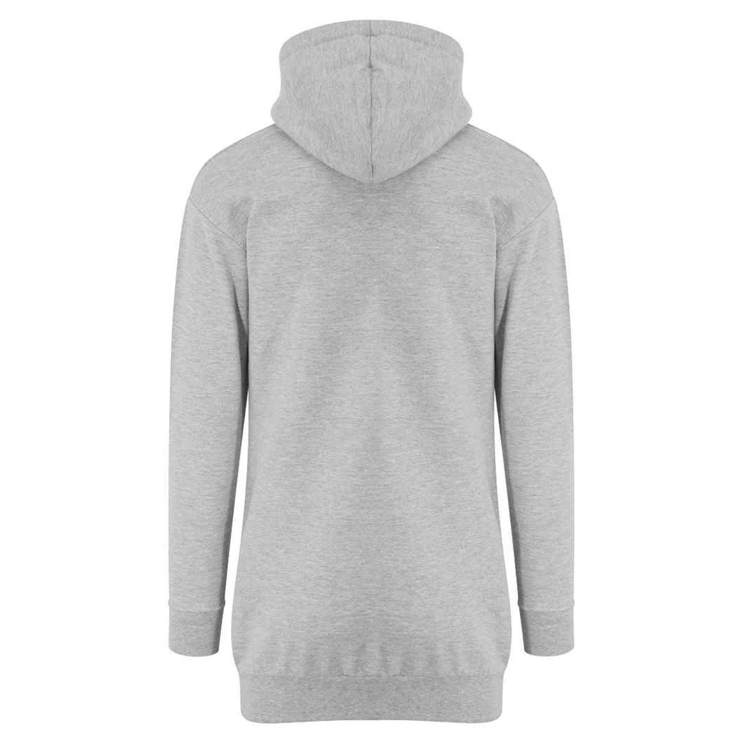 Heather Grey - Back - AWDis Girlie Womens-Ladies Hoodie Dress