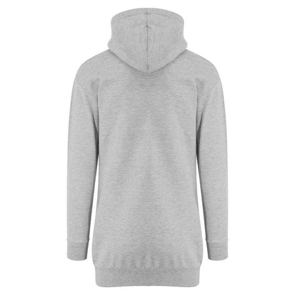 Heather Grey - Back - AWDis Girlie Womens-Ladies Hoodie Dress