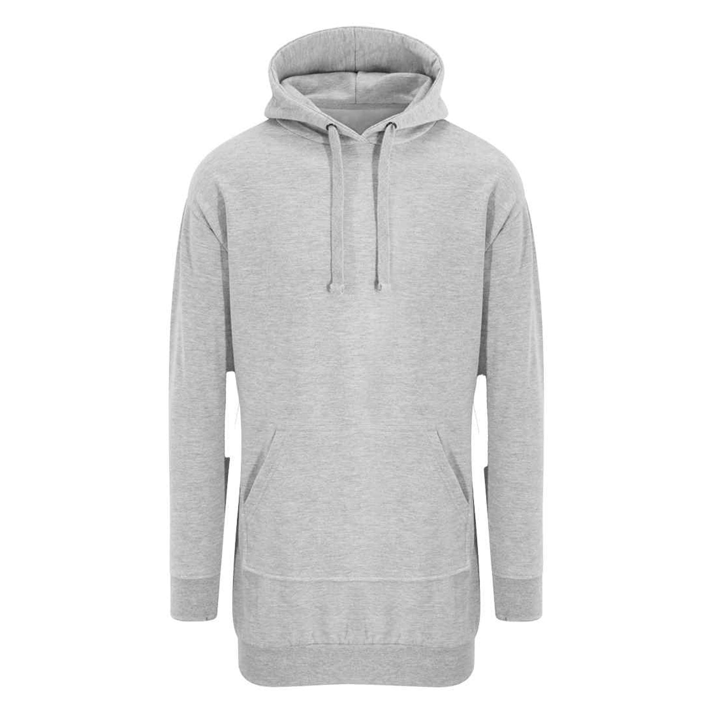 Heather Grey - Front - AWDis Girlie Womens-Ladies Hoodie Dress
