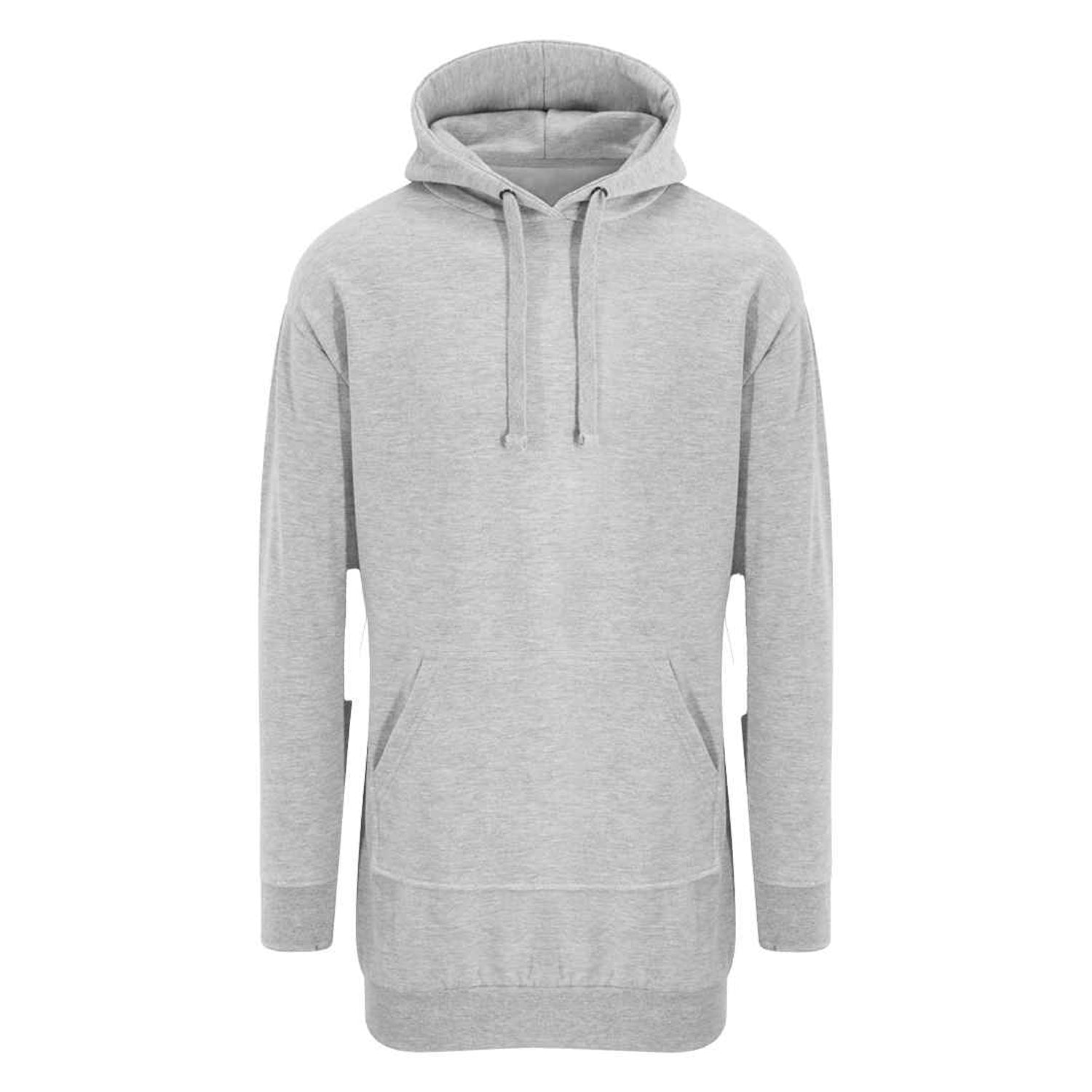 Heather Grey - Front - AWDis Girlie Womens-Ladies Hoodie Dress