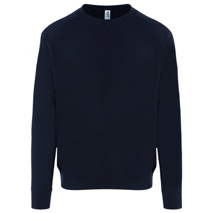 New French Navy - Front - AWDis Just Hoods Mens Graduate Heavyweight Sweatshirt