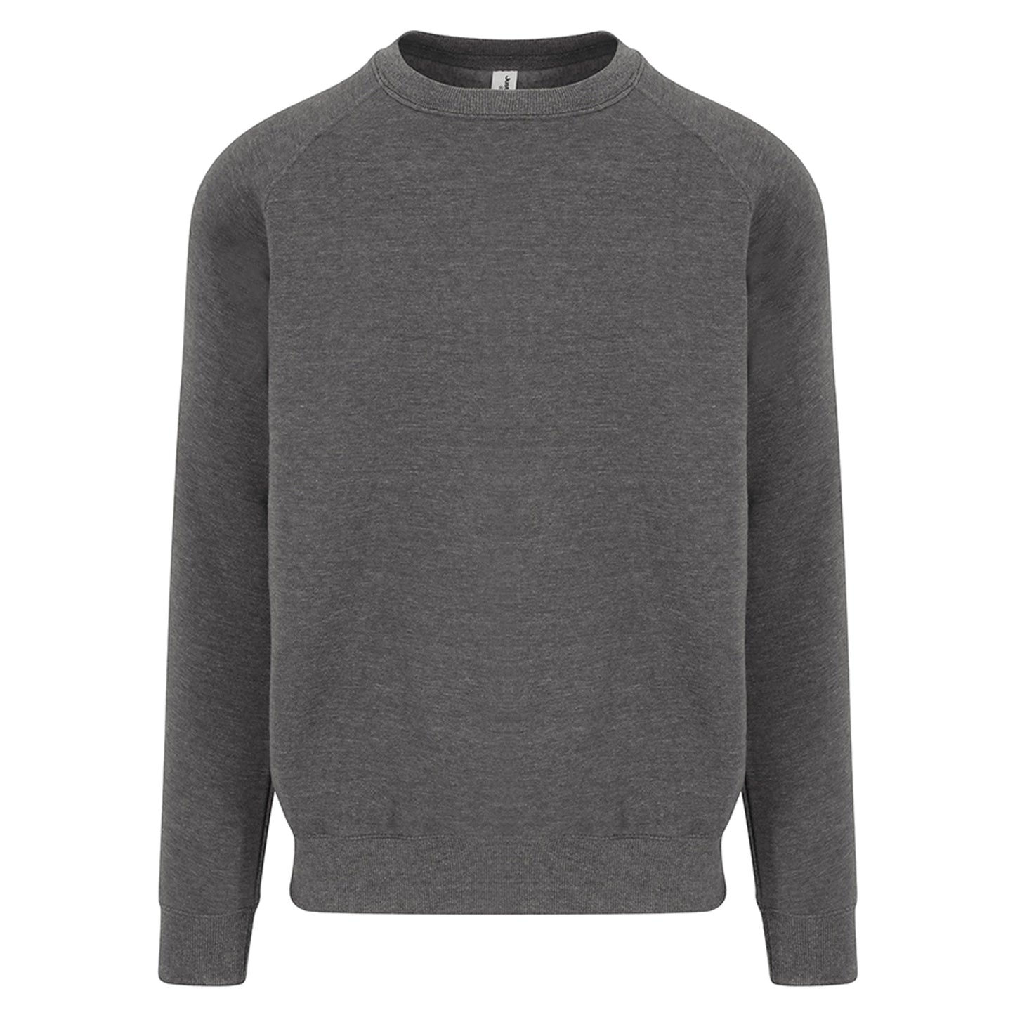Charcoal - Front - AWDis Just Hoods Mens Graduate Heavyweight Sweatshirt