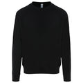 Jet Black - Front - AWDis Just Hoods Mens Graduate Heavyweight Sweatshirt