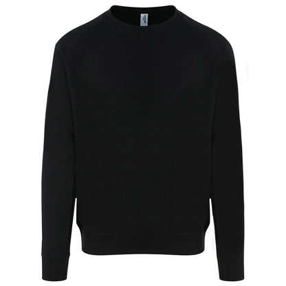 Jet Black - Front - AWDis Just Hoods Mens Graduate Heavyweight Sweatshirt
