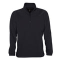 Charcoal - Front - SOLS Ness Unisex Zip Neck Anti-Pill Fleece Top