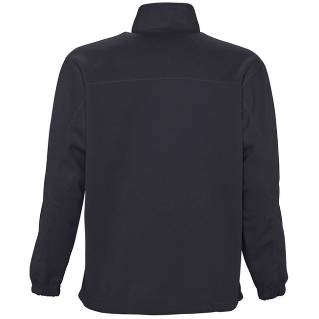 Charcoal - Back - SOLS Ness Unisex Zip Neck Anti-Pill Fleece Top