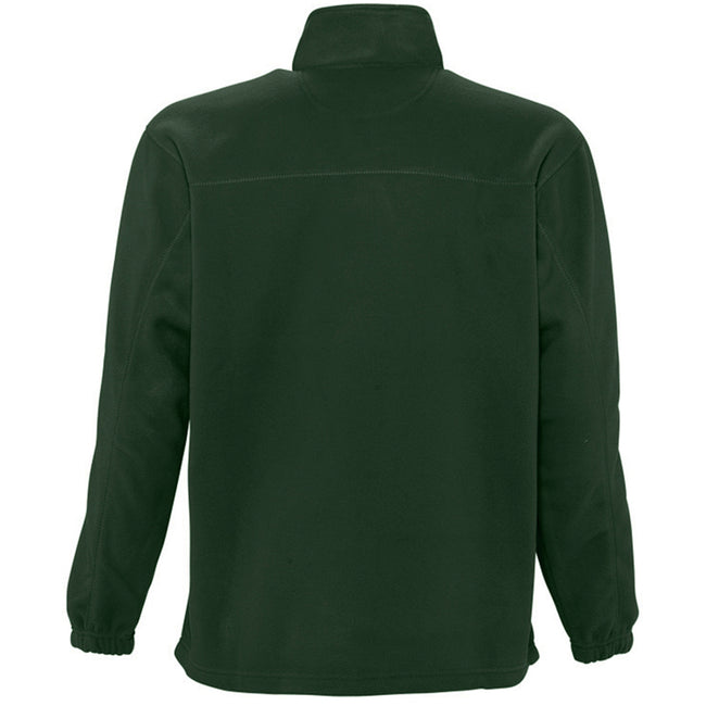 Forest Green - Back - SOLS Ness Unisex Zip Neck Anti-Pill Fleece Top