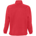 Red - Back - SOLS Ness Unisex Zip Neck Anti-Pill Fleece Top