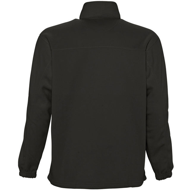 Black - Back - SOLS Ness Unisex Zip Neck Anti-Pill Fleece Top