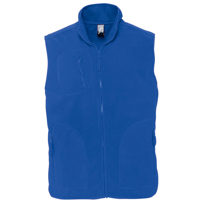 Royal Blue - Front - SOLS Norway Unisex Anti-Pill Fleece Bodywarmer - Gilet
