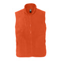 Orange - Front - SOLS Norway Unisex Anti-Pill Fleece Bodywarmer - Gilet