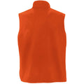 Orange - Back - SOLS Norway Unisex Anti-Pill Fleece Bodywarmer - Gilet