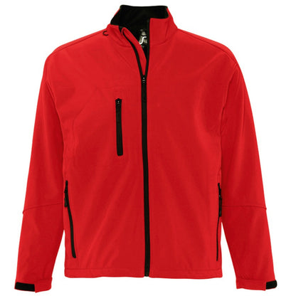 Red - Front - SOLS Mens Relax Soft Shell Jacket (Breathable, Windproof And Water Resistant)
