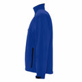 Royal Blue - Side - SOLS Mens Relax Soft Shell Jacket (Breathable, Windproof And Water Resistant)