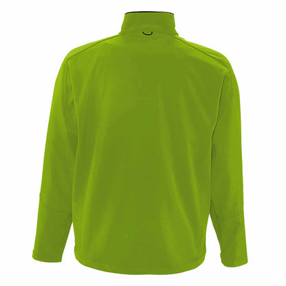 Absinth Green - Back - SOLS Mens Relax Soft Shell Jacket (Breathable, Windproof And Water Resistant)