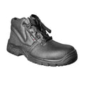 Black - Front - Warrior Mens Steel Toe Chukka Boots