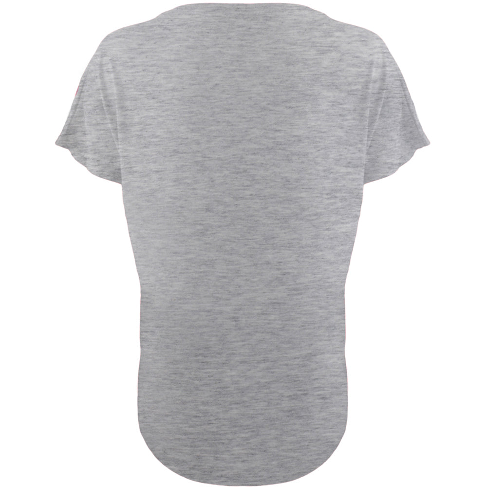 Heather Grey - Back - Next Level Womens-Ladies Ideal Dolman T-Shirt