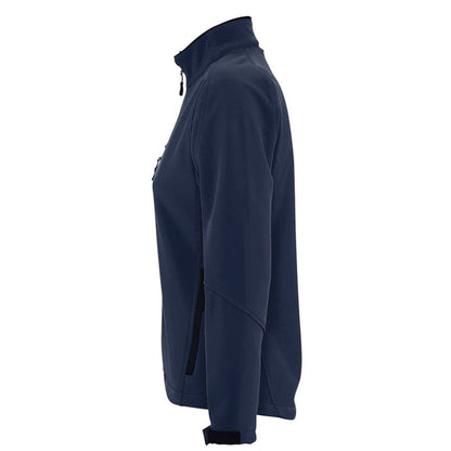 Abyss Blue - Pack Shot - SOLS Womens-Ladies Roxy Soft Shell Jacket (Breathable, Windproof And Water Resistant)