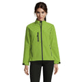 Absinth Green - Side - SOLS Womens-Ladies Roxy Soft Shell Jacket (Breathable, Windproof And Water Resistant)