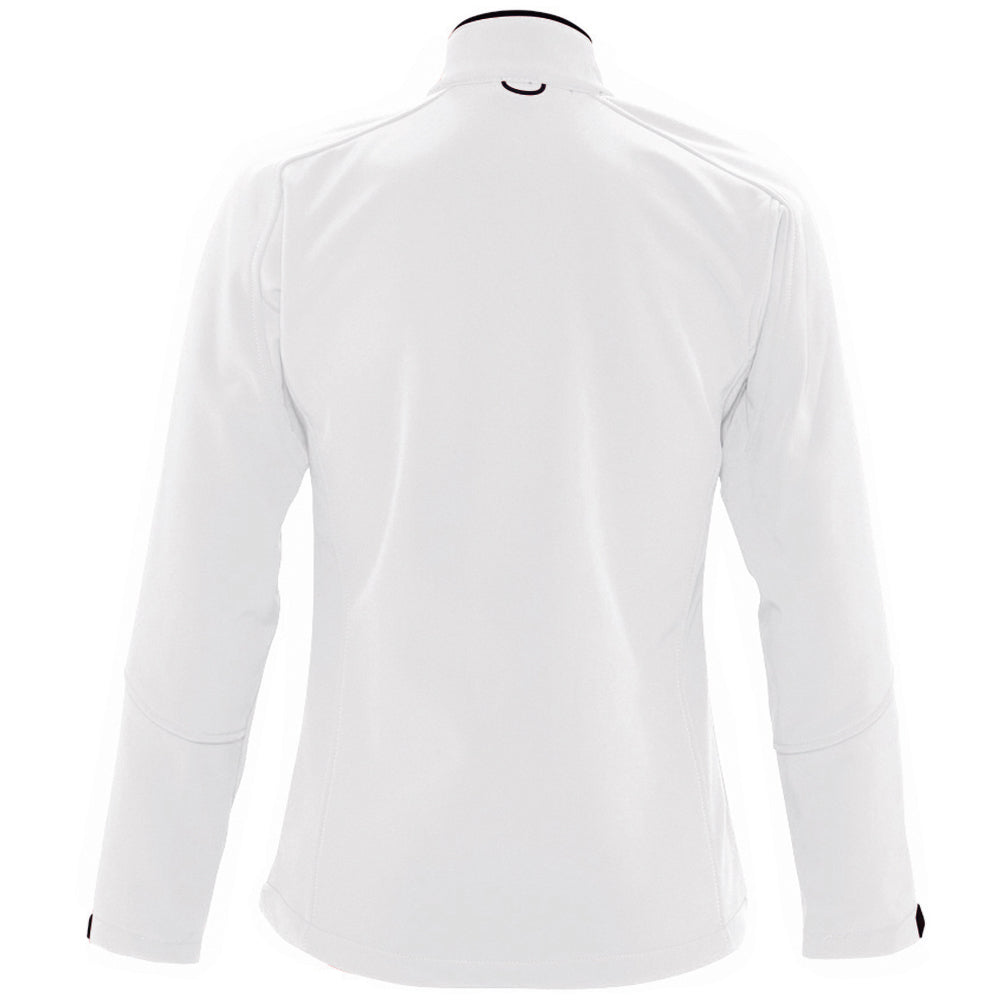 White - Back - SOLS Womens-Ladies Roxy Soft Shell Jacket (Breathable, Windproof And Water Resistant)