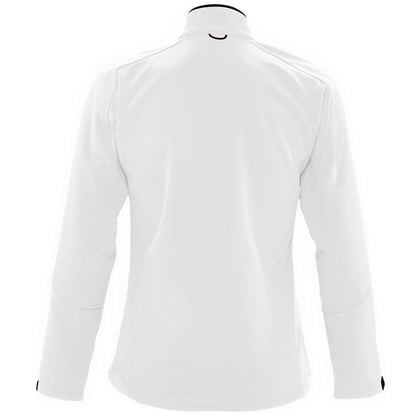 White - Back - SOLS Womens-Ladies Roxy Soft Shell Jacket (Breathable, Windproof And Water Resistant)