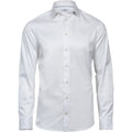 White - Front - Tee Jays Mens Luxury Slim Fit Long Sleeve Oxford Shirt