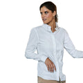White - Back - Tee Jays Womens-Ladies Perfect Long Sleeve Oxford Shirt