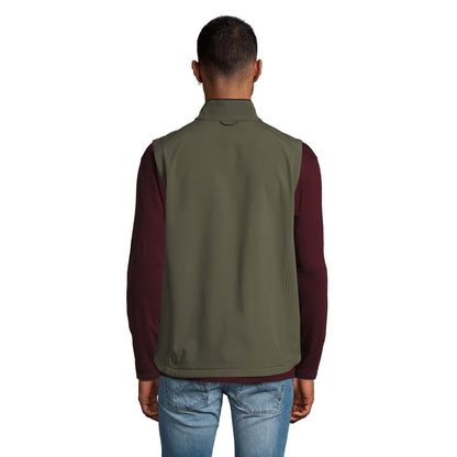 Dark Green - Lifestyle - SOLS Mens Rallye Soft Shell Bodywarmer Jacket