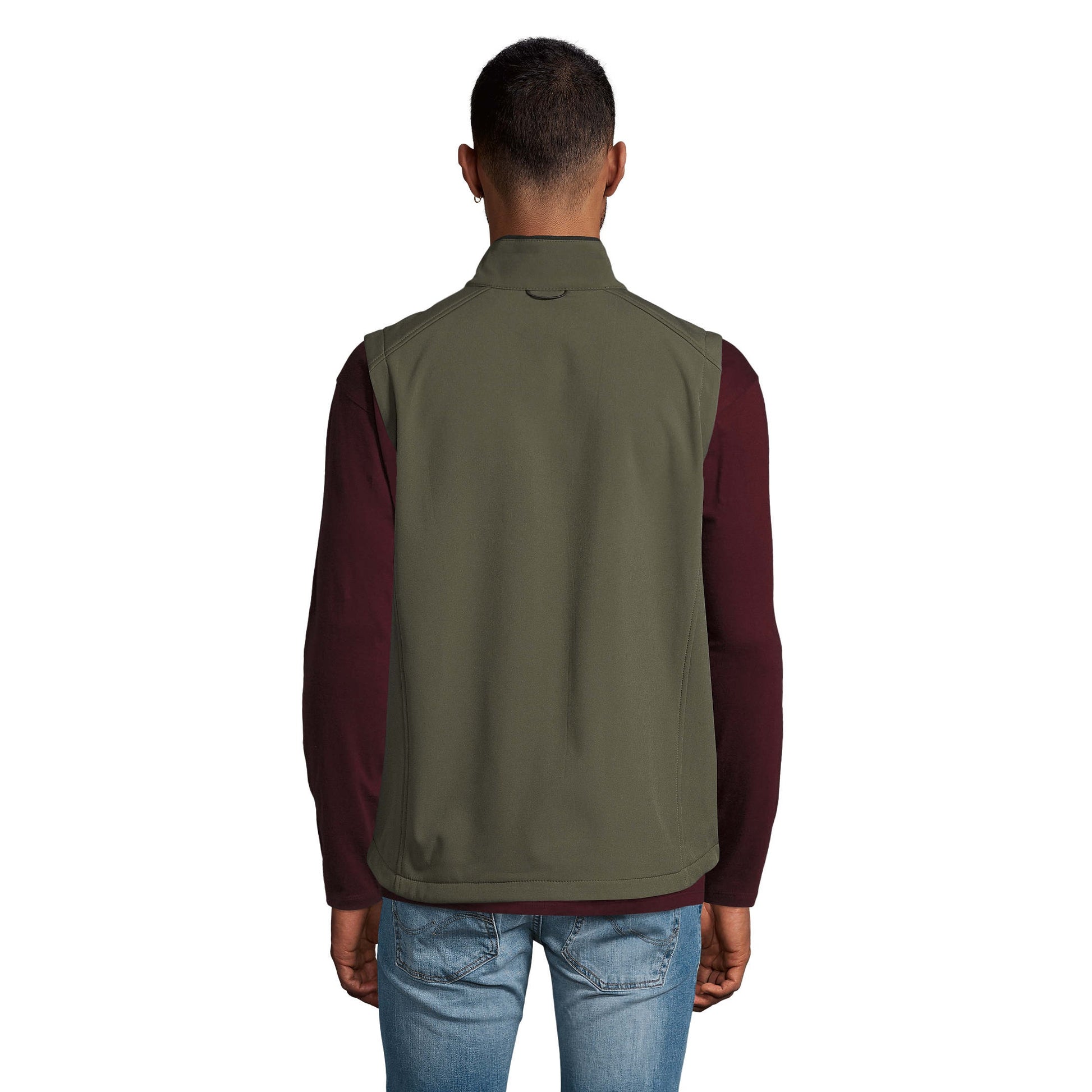 Dark Green - Lifestyle - SOLS Mens Rallye Soft Shell Bodywarmer Jacket