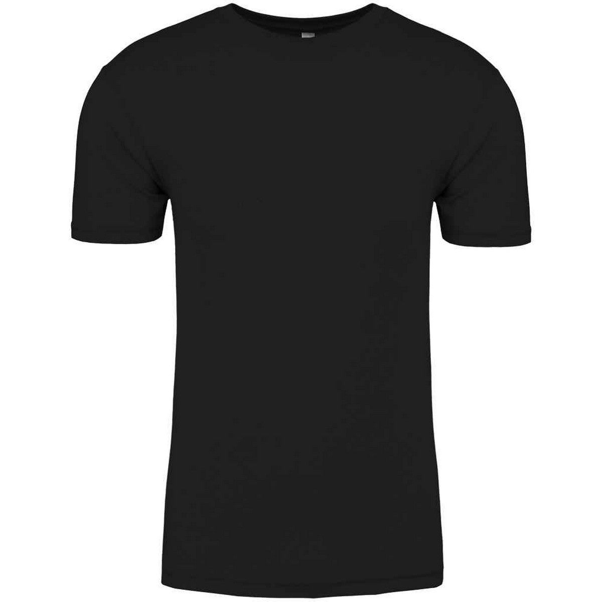 Black - Front - Next Level Mens Tri-Blend Crew Neck T-Shirt
