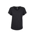 Vintage Black - Front - Next Level Womens-Ladies Tri-Blend Dolman T-Shirt