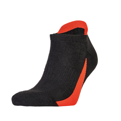 Black - Back - Spiro Unisex Adults Sports Trainer Socks (Pack Of 3)