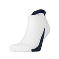 White - Back - Spiro Unisex Adults Sports Trainer Socks (Pack Of 3)