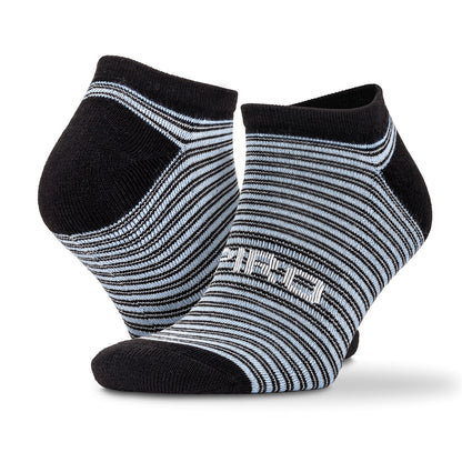 Mixed - Side - Spiro Unisex Adults Mixed Stripe Trainer Socks (Pack Of 3)