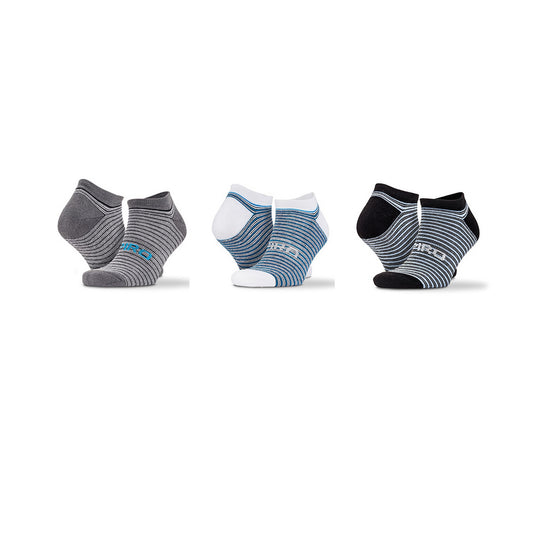Mixed - Front - Spiro Unisex Adults Mixed Stripe Trainer Socks (Pack Of 3)