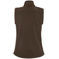 Dark Chocolate - Back - SOLS Womens-Ladies Rallye Soft Shell Bodywarmer Jacket