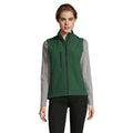 Bottle Green - Side - SOLS Womens-Ladies Rallye Soft Shell Bodywarmer Jacket