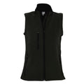 Black - Front - SOLS Womens-Ladies Rallye Soft Shell Bodywarmer Jacket